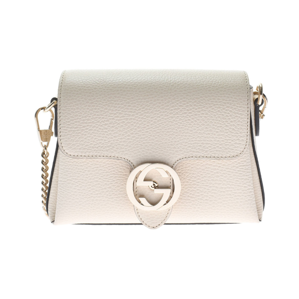 Gucci Interlocking G 2way Chain Shoulder Bag Outlet Off-white
